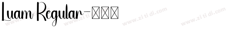 Luam Regular字体转换 Luam Regular字体转换